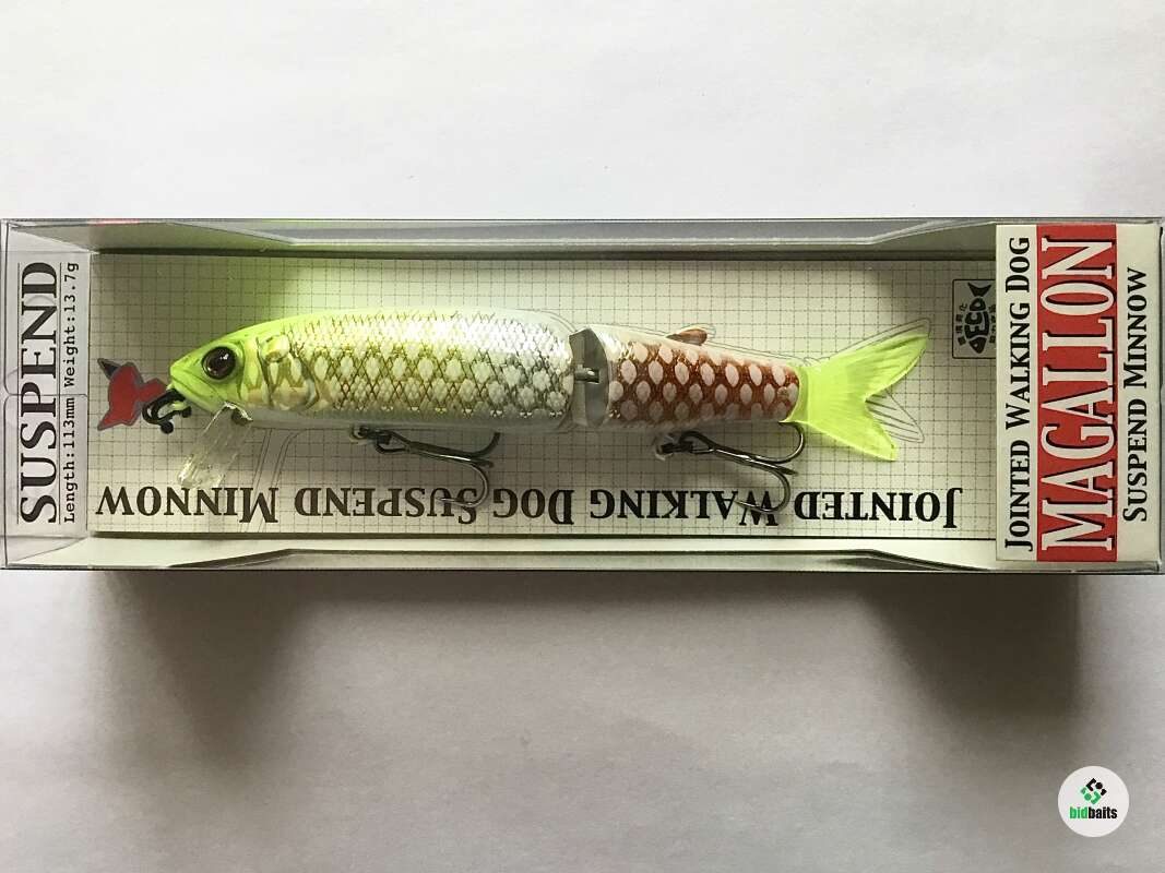 Купить Jackall Magallon 113SP цвет Albino Chart Piraruku по цене 1750 руб.