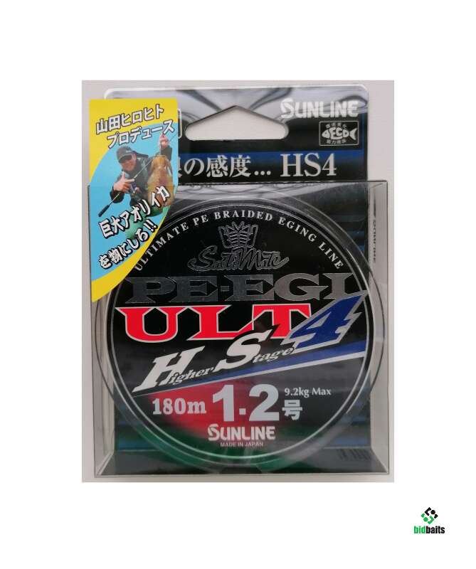 Купить плетёный шнур Sunline SaltiMate PE EGI ULT HS4 #1.2 180m (9.2kg ...