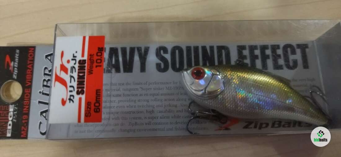 Leurre Zipbaits Calibra JR 60 - Vibration, Coulant, 60mm, 10g, Hochet, Pour Bass, Neuf