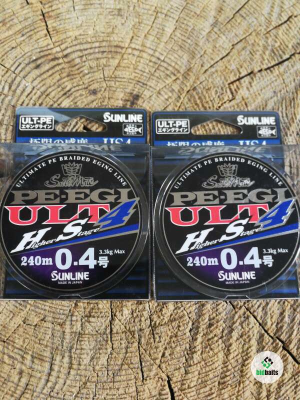 Fil De Pêche Sunline Salty Mate PE Egi ULT HS4 - 240m, 2.5kg, #0.3, Multicolore, Neuf Du Japon