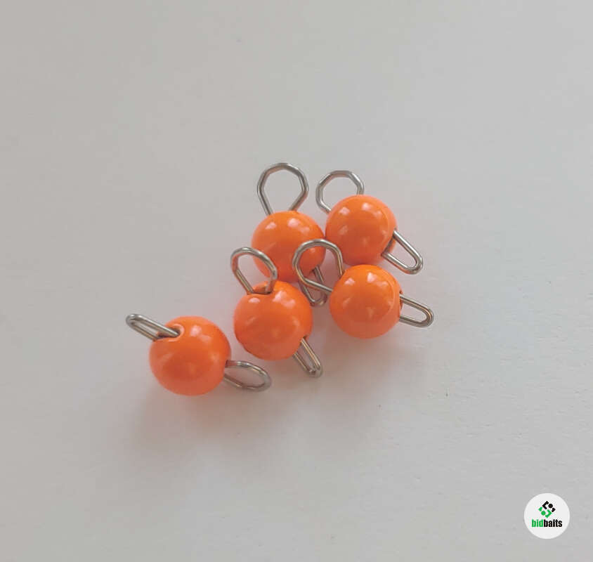 Купить Вольфрамовые чебурашки 2,5 грамма цвет оранж, Fluo Orange по ...