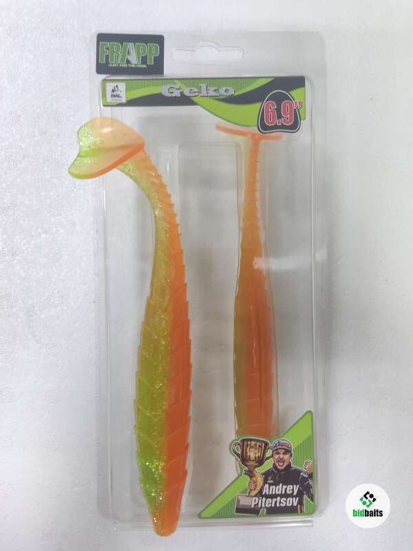 Купить Силиконовая приманка Frapp Geko 6.9" 2шт #28 по цене 520 руб.