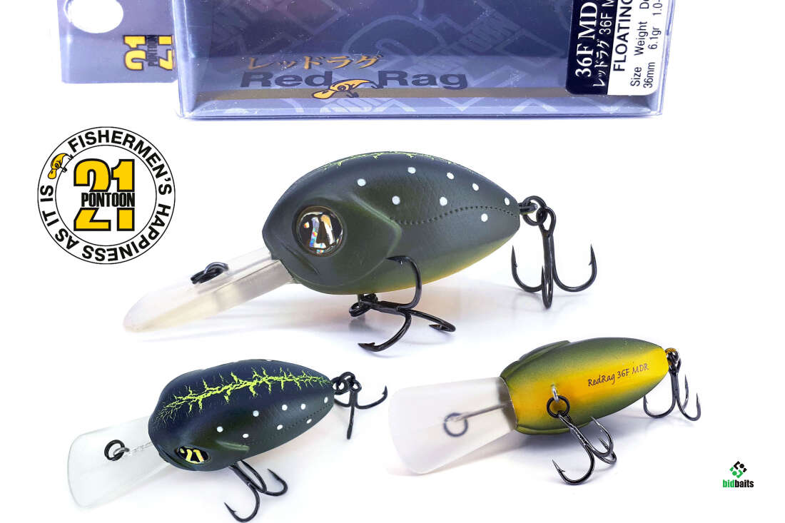 Señuelo Alta Velocidad Recuperación Pontoon21 Red Rag 36F-SR 314 Brook Trout, Length Mm 36 Wobbler Pesca Trucha Alta Velocidad