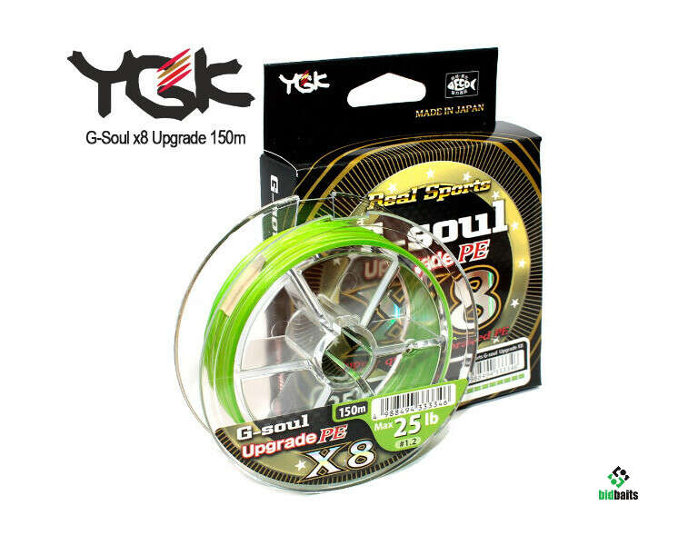 Купить Плетеный шнур YGK G-Soul Upgrade PE X8 150m 1,0 (0.165mm) 22 lb ...