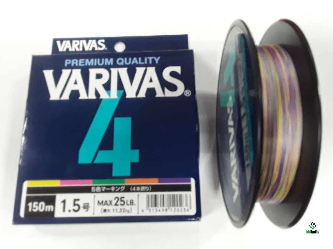 Купить Шнур VARIVAS PE 4 Stripe Marking Edition 150m 25lb(11.32kg)#1.5 ...