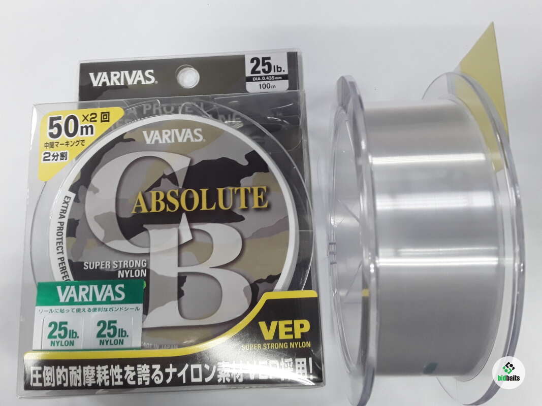 Купить Леска VARIVAS Absolute C B Nylon 100m 25lb(12.2kg) 0.435mm по ...