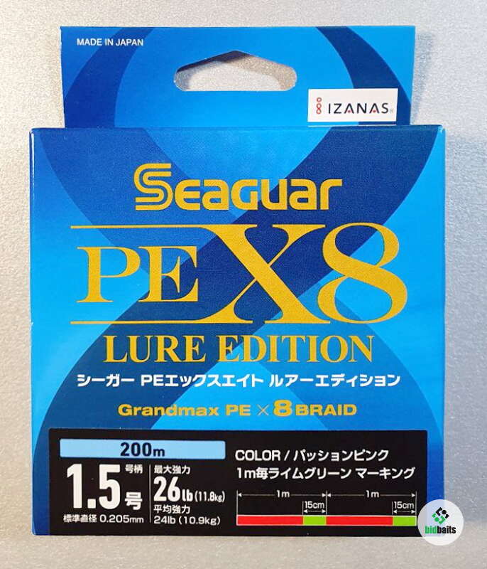 Ligne tressée Seaguar PE X8 Grandmax 200m - Acheter chez