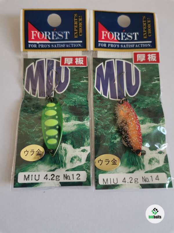 Esca Per Trote 4.2 G Cucchiaio Da Pesca Forest Miu Awabi 4,2 G - Per Trote, Vari Colori, Misura 31 Mm, Affondante Pen Kiwi