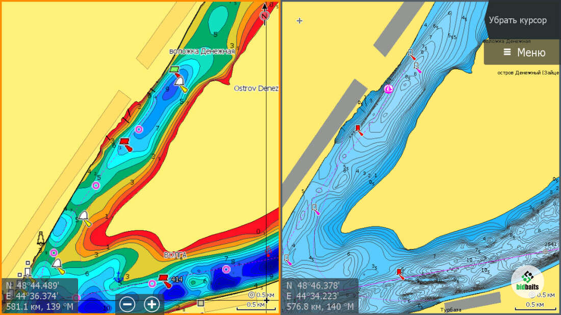 Карты глубин Lowrance Raymarine Humminbird Simrad Росси, Белое море Navionics