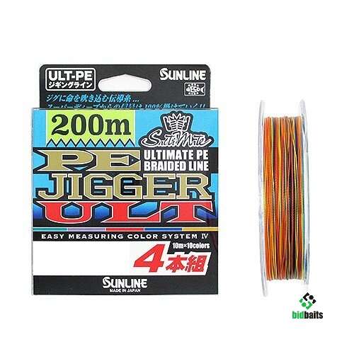 Fil De Pêche Sunline PE Solitimate Jigger ULT – 4 Unités, 1200 M, 1,2 Mm