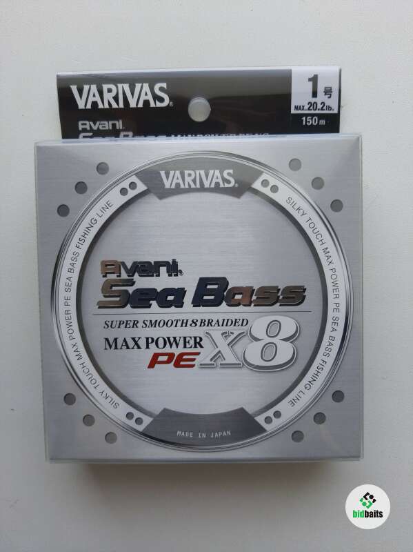 Varivas Avani Sea Bass PE Max Power x8 Stealth Gray 150m #1