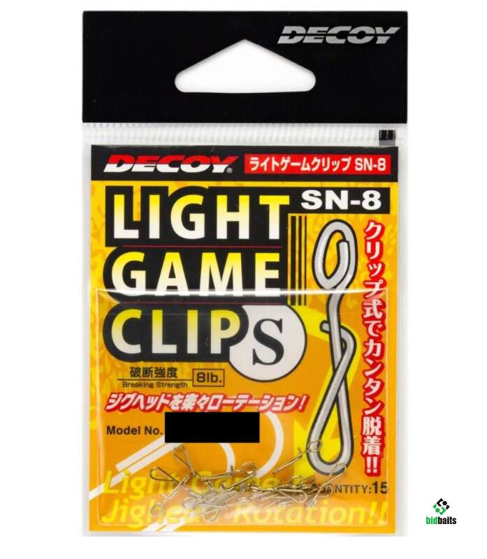 Купить Застежка Decoy Light Game Clip SN8 S (8lb3.6кг) (15шт.) по