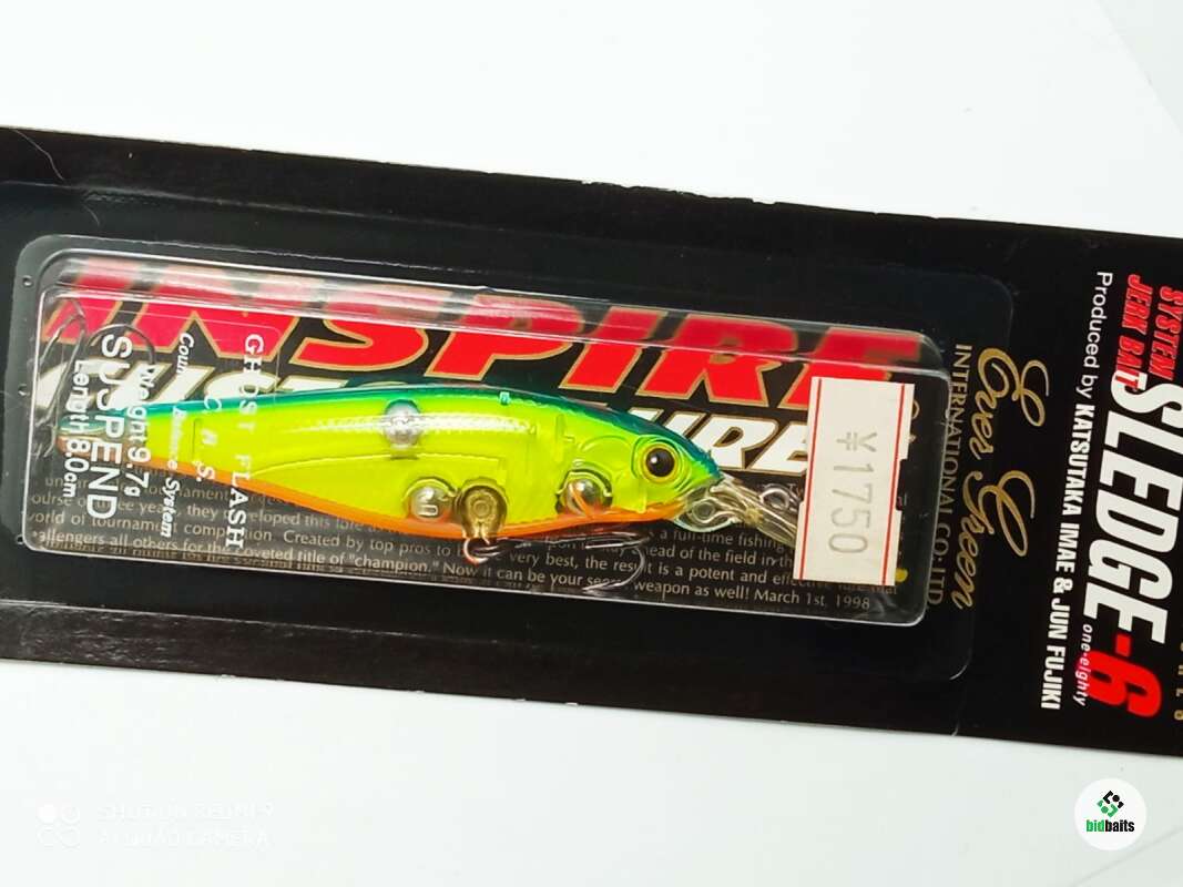 Evergreen Sledge-6 SP, Esca Da Pesca Artificiale Sospesa In Vari Colori, Made In Japan, Per Bass, Lucci, Persici E Altri Predatori